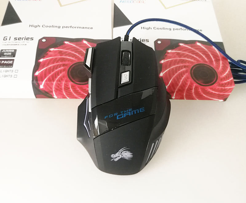 7-button Glowing USB Gaming Mouse