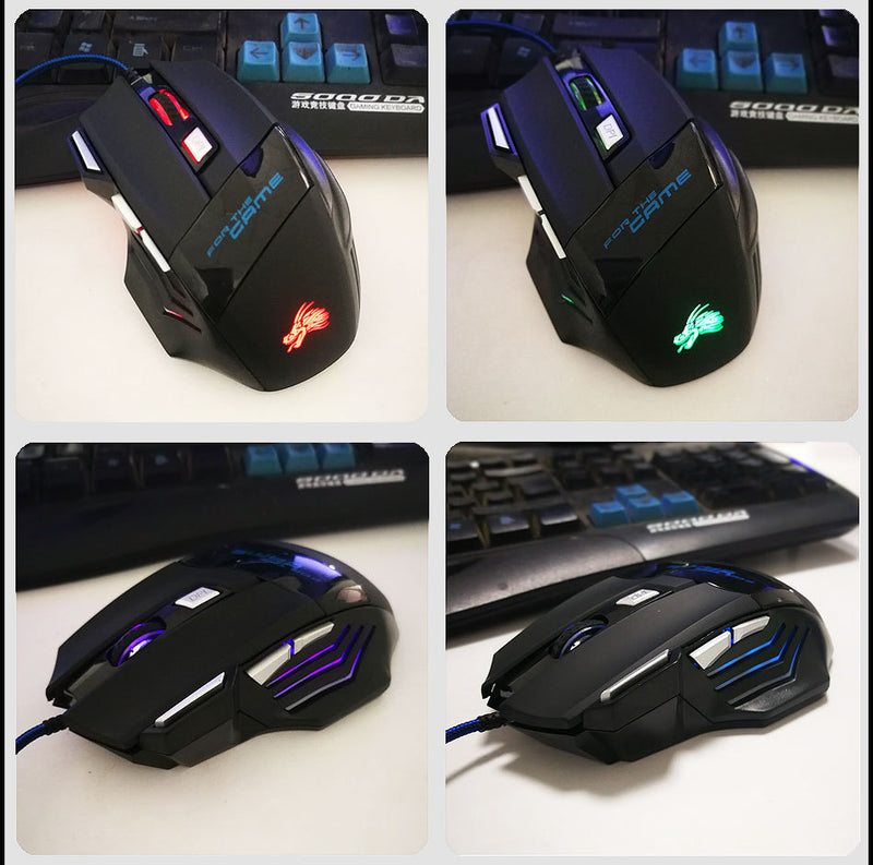 7-button Glowing USB Gaming Mouse